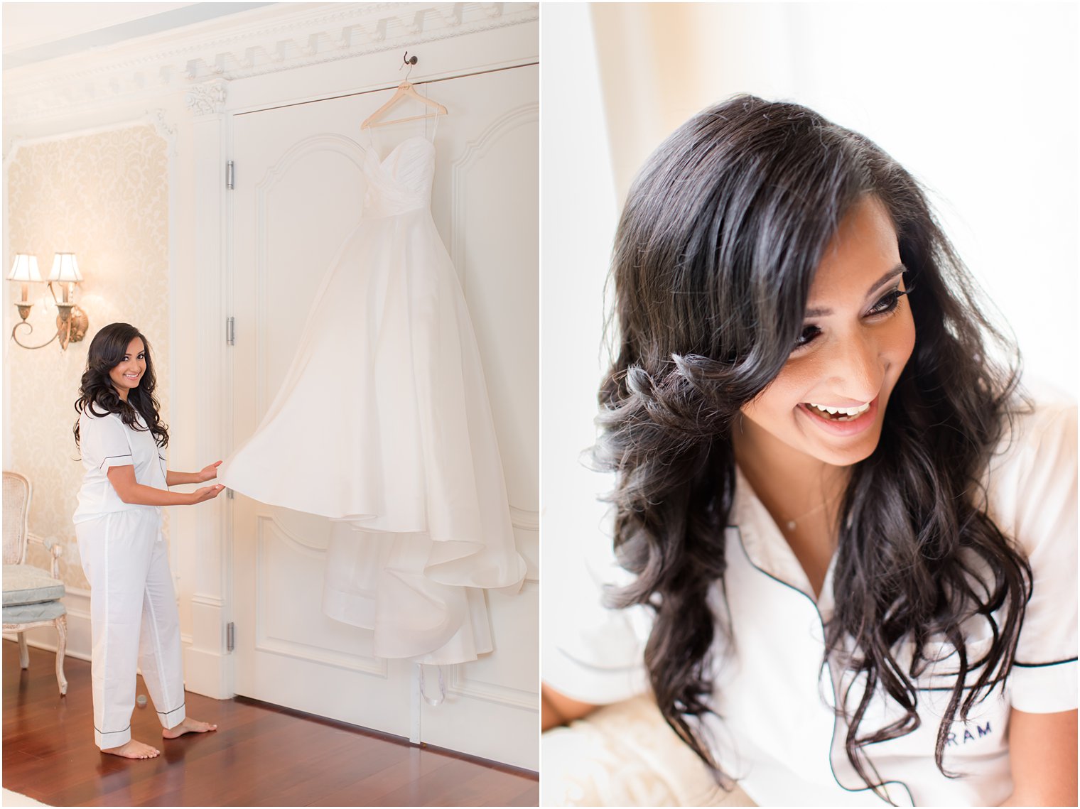 Happy bride on her wedding day 