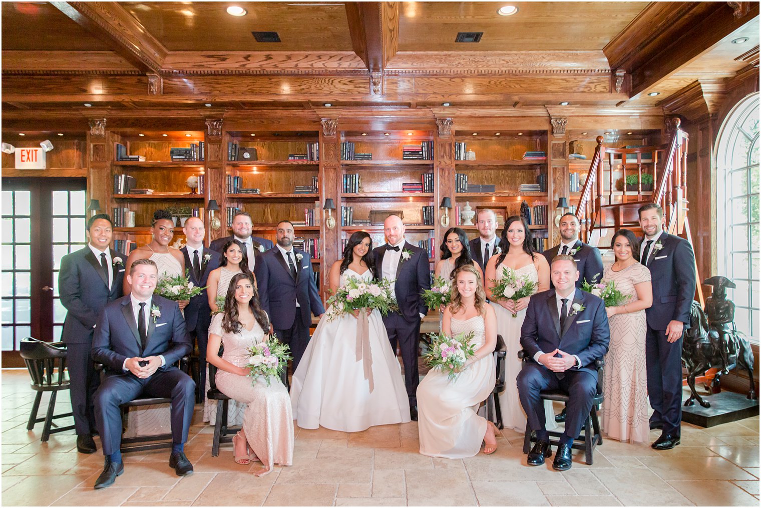 bridal party portraits at The Ashford Estate