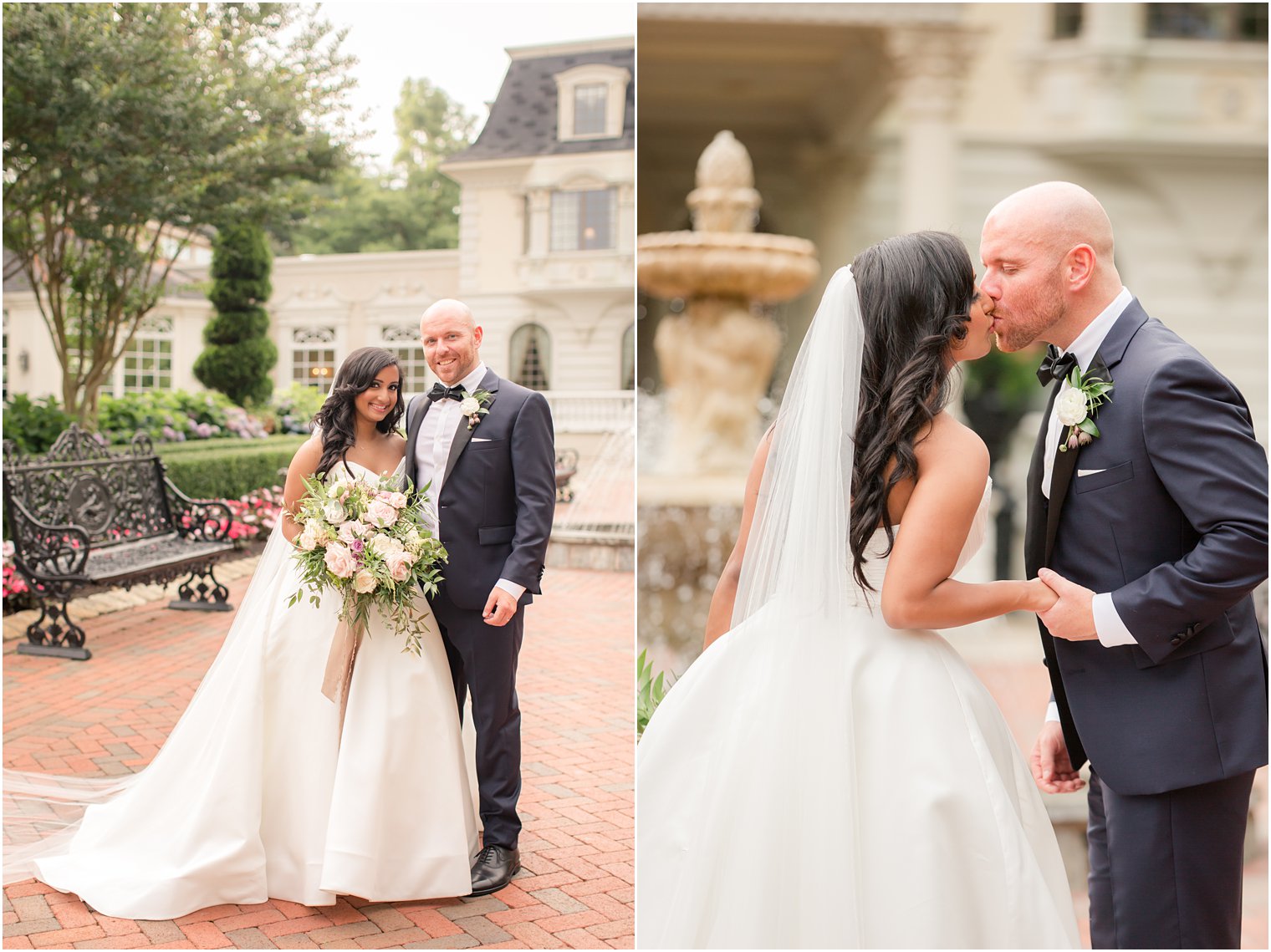 Romantic wedding photo at The Ashford Estate in Allentown NJ