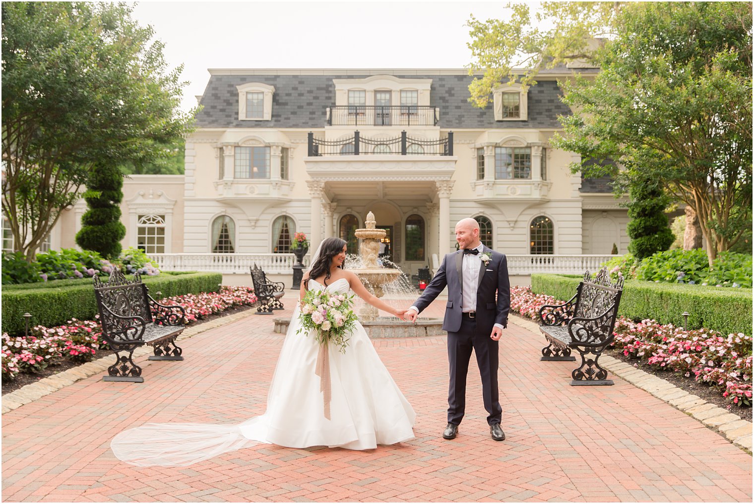 Romantic wedding photo at The Ashford Estate in Allentown NJ