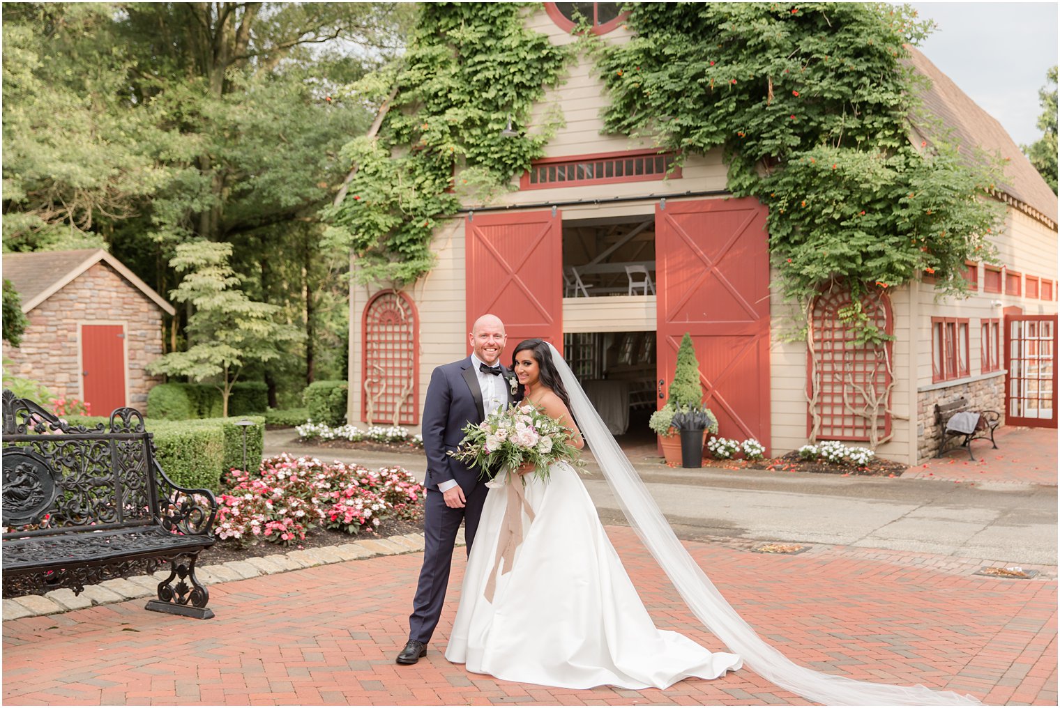 Romantic wedding photo at The Ashford Estate in Allentown NJ