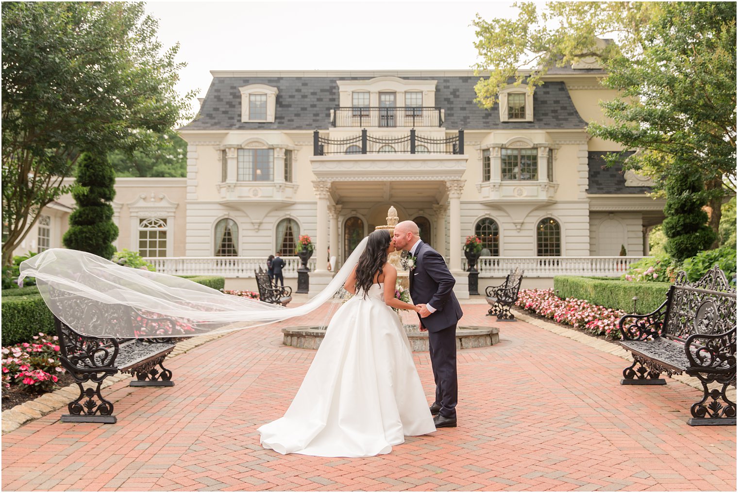 Romantic wedding photo at The Ashford Estate in Allentown NJ