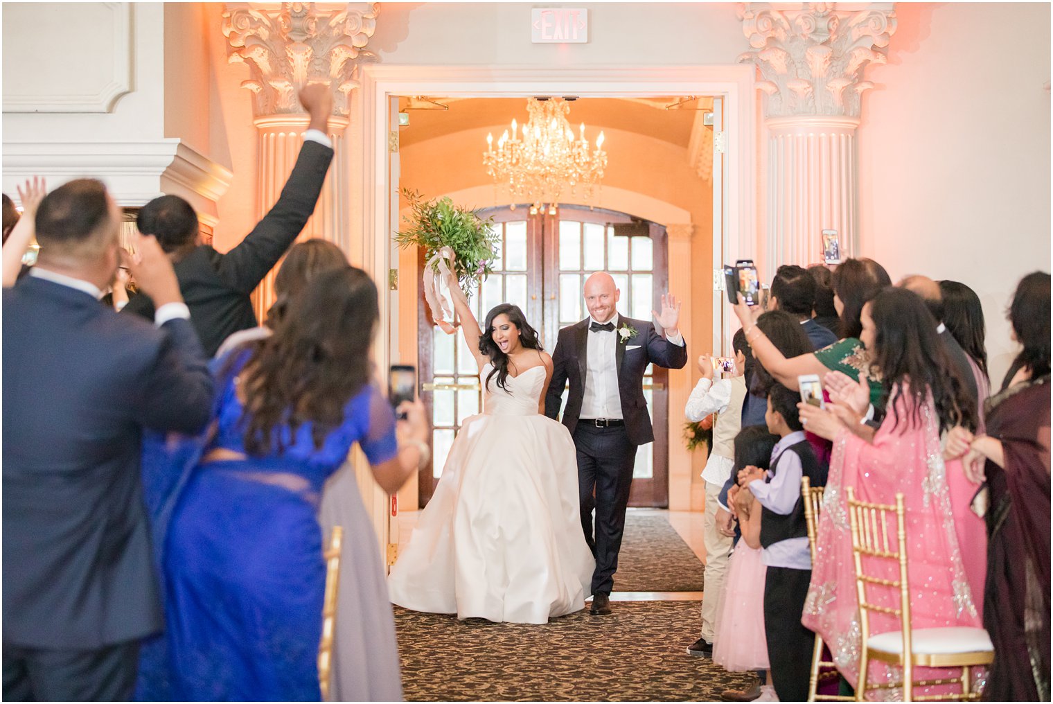 Wedding reception entrance at The Ashford Estate