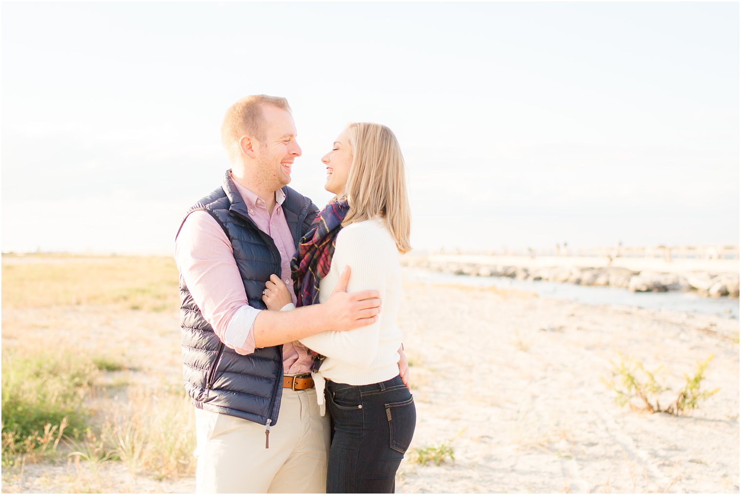 Fall engagement | Barnegat Lighthouse Engagement Session by Idalia Photography