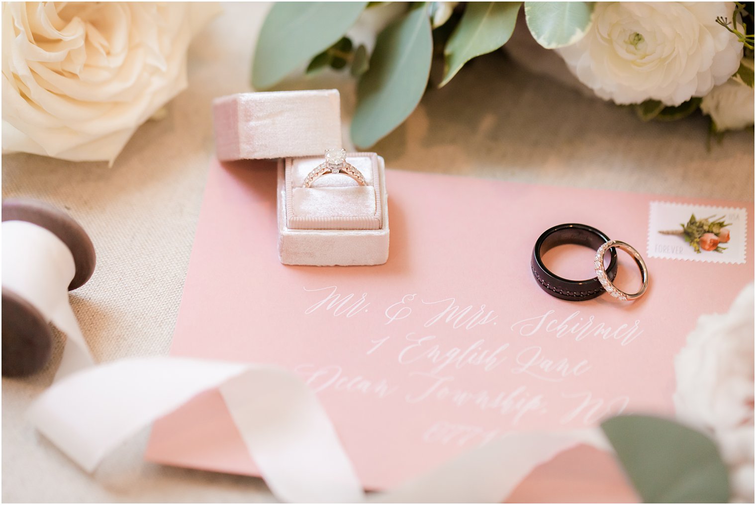 Wedding day calligraphy by The Shaded Maple