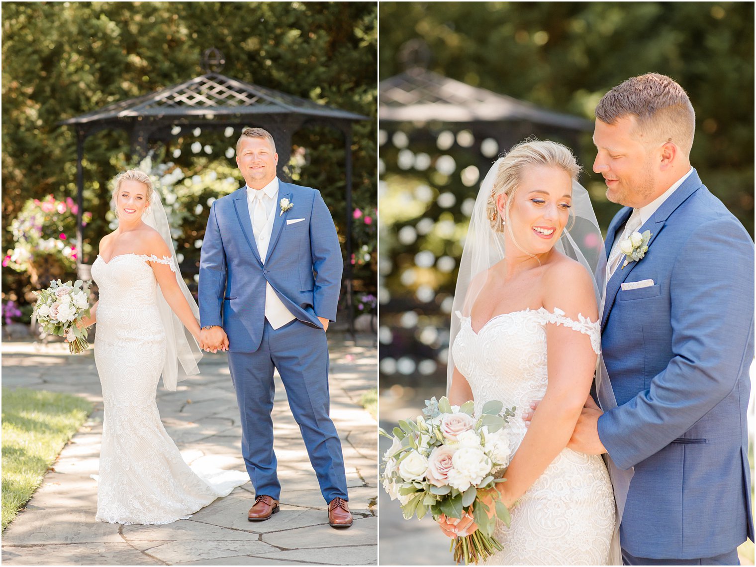 Bride and groom photos at The English Manor in Ocean, NJ