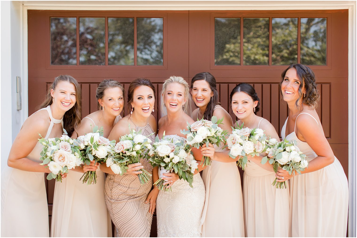 Bridesmaids photos at The English Manor in Ocean, NJ