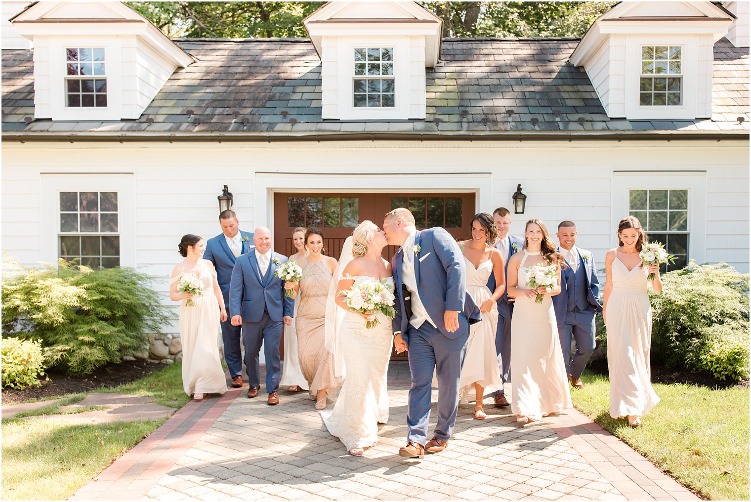 Bridal party at The English Manor in Ocean, NJ