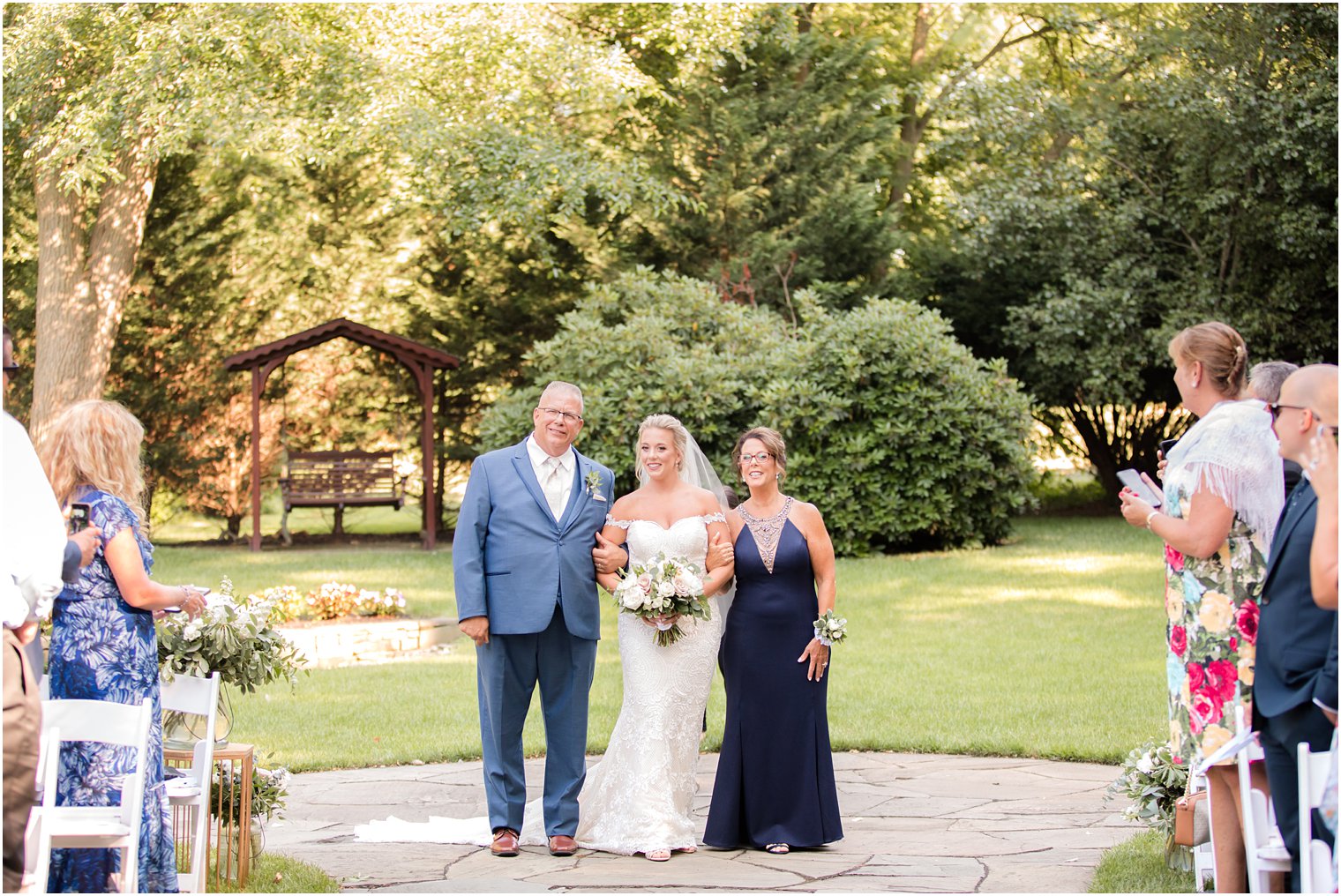 Garden wedding at The English Manor in Ocean, NJ