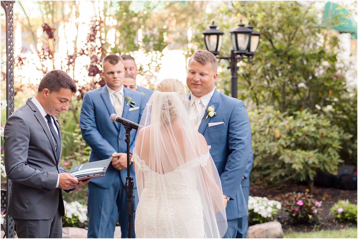 Garden wedding at The English Manor in Ocean, NJ