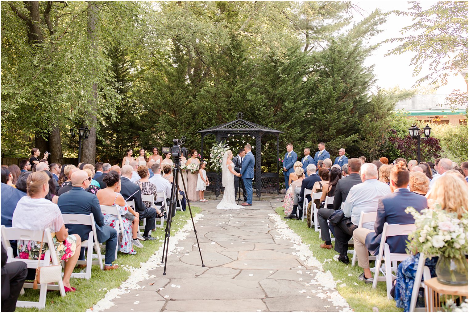 Garden wedding at The English Manor in Ocean, NJ