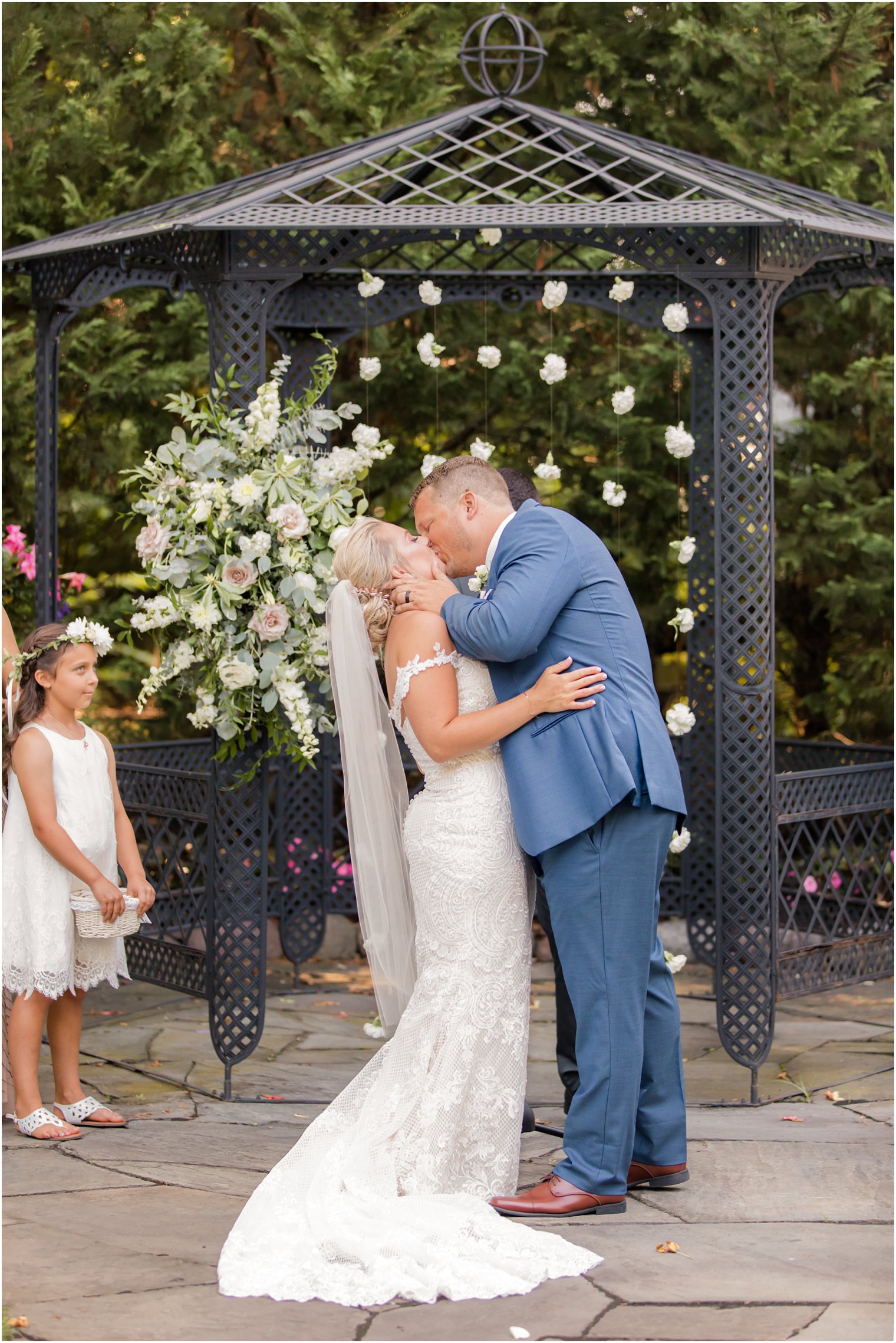 Garden wedding at The English Manor in Ocean, NJ