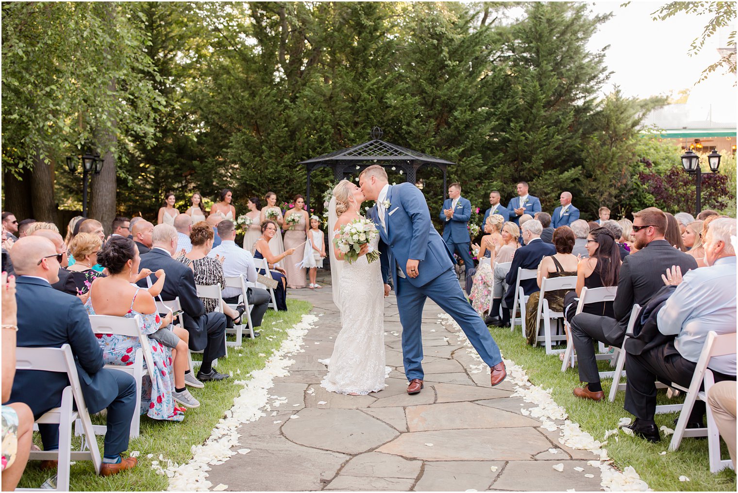 Garden wedding at The English Manor in Ocean, NJ