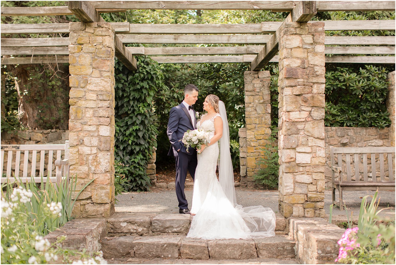 Wedding portraits at Cross Estate Gardens