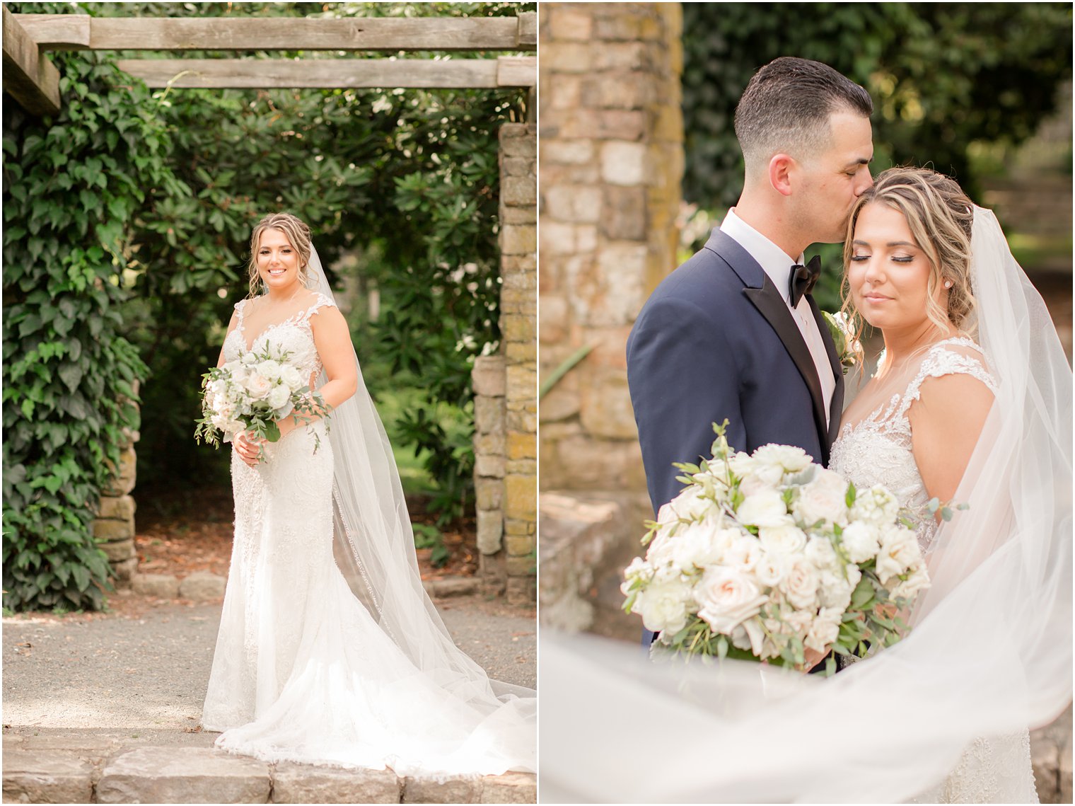 Wedding portraits at Cross Estate Gardens