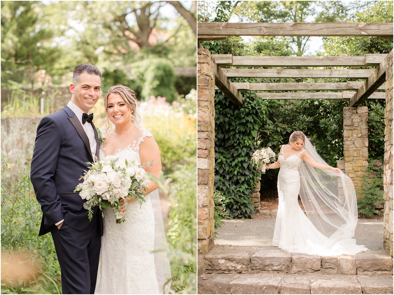 Wedding portraits at Cross Estate Gardens