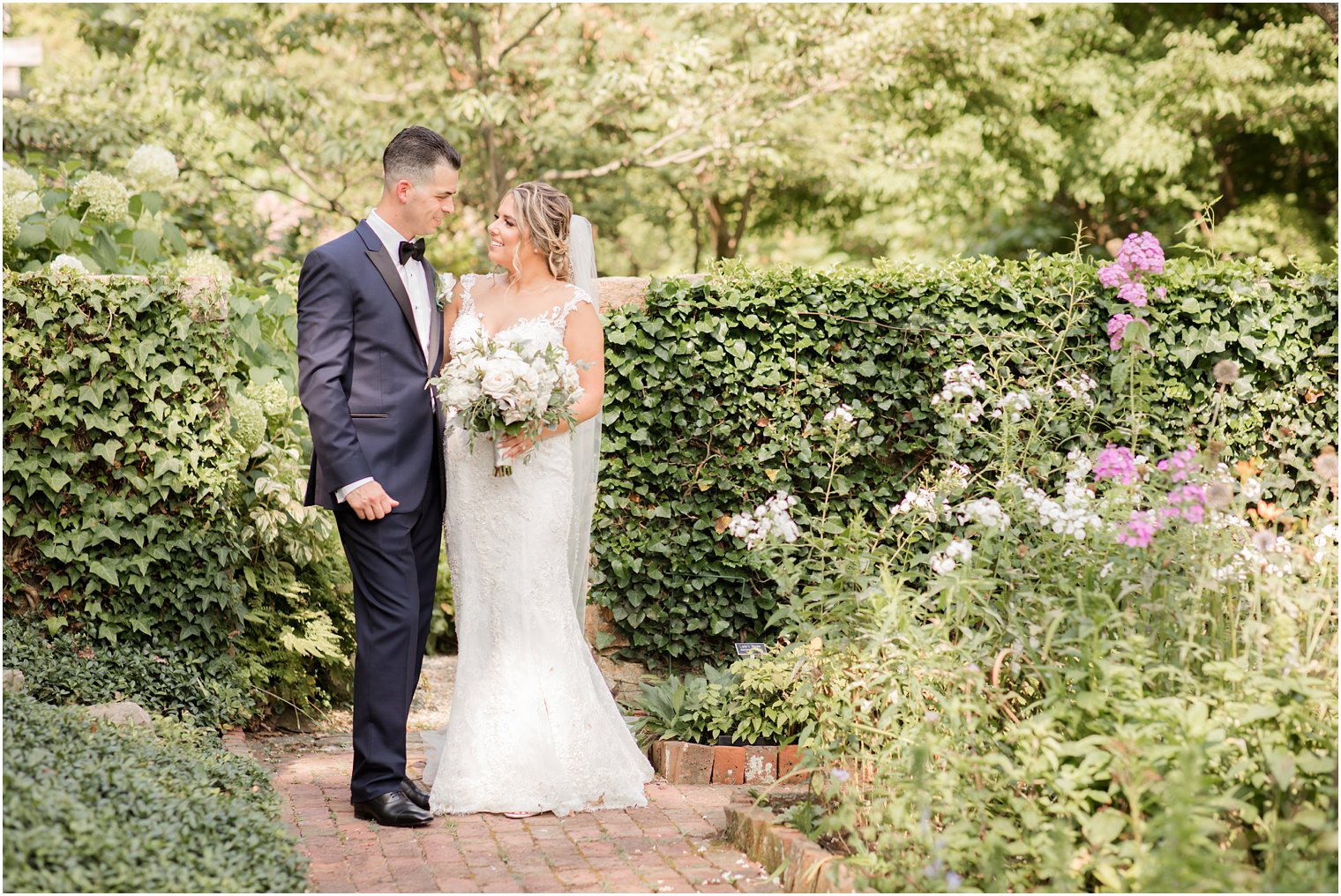 Wedding portraits at Cross Estate Gardens