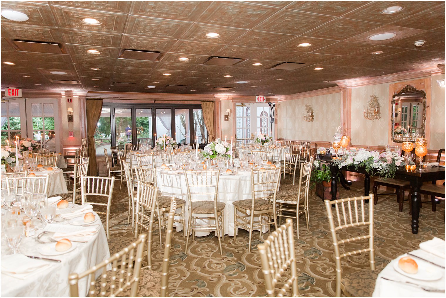 Wedding reception at the Grain House at the Olde Mill Inn in Basking Ridge, NJ