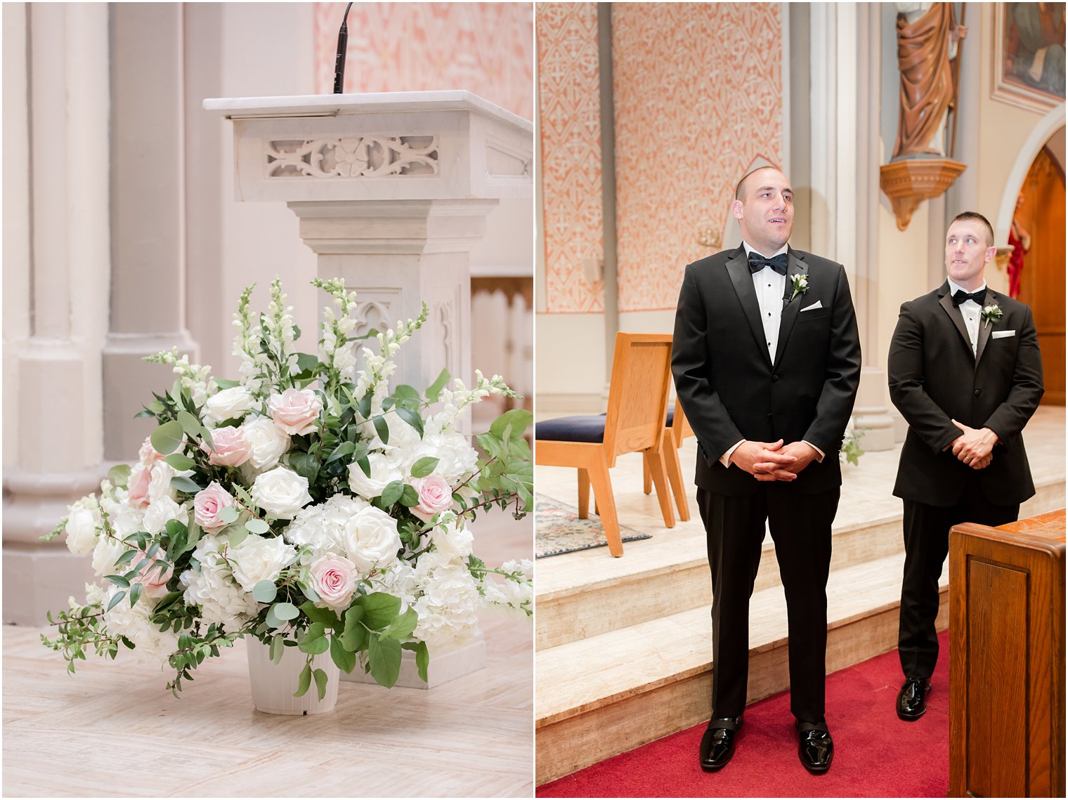 Wedding ceremony at St. Peter the Apostle in New Brunswick NJ