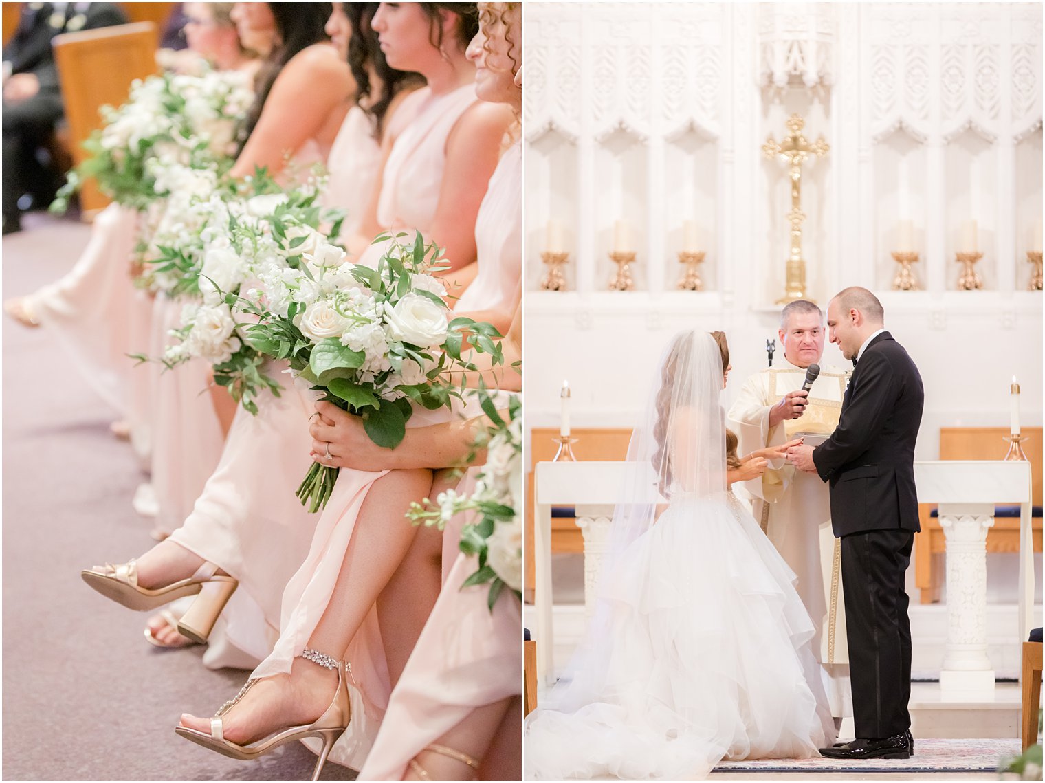 Wedding ceremony at St. Peter the Apostle in New Brunswick NJ