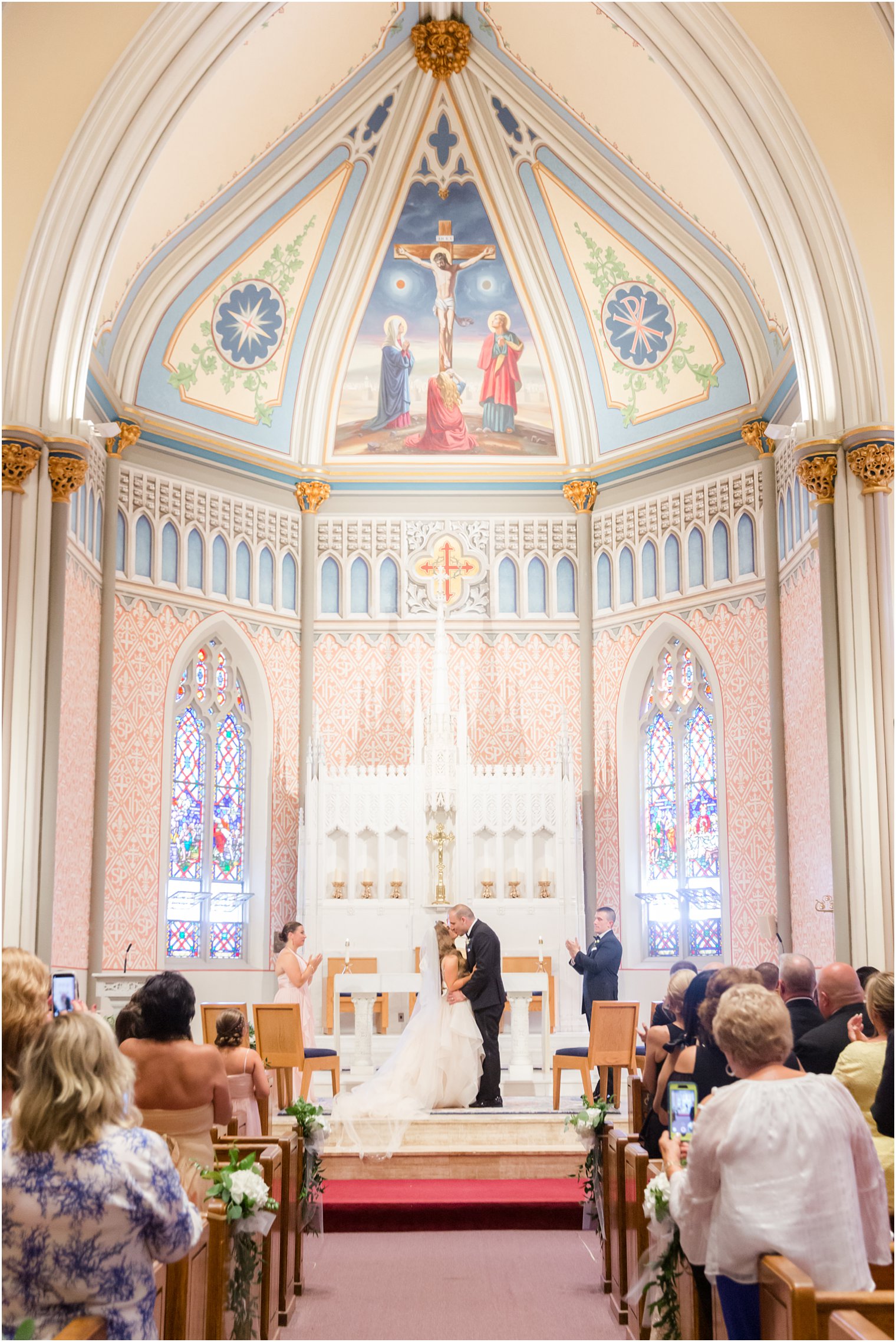 Wedding ceremony at St. Peter the Apostle in New Brunswick NJ