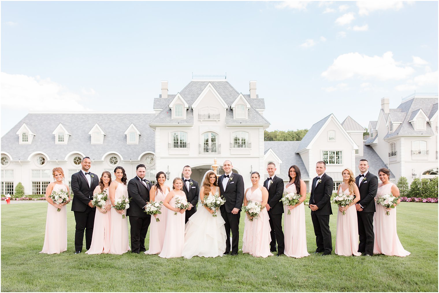 Wedding portraits with Rolls Royce at Park Chateau Estate in East Brunswick, NJ