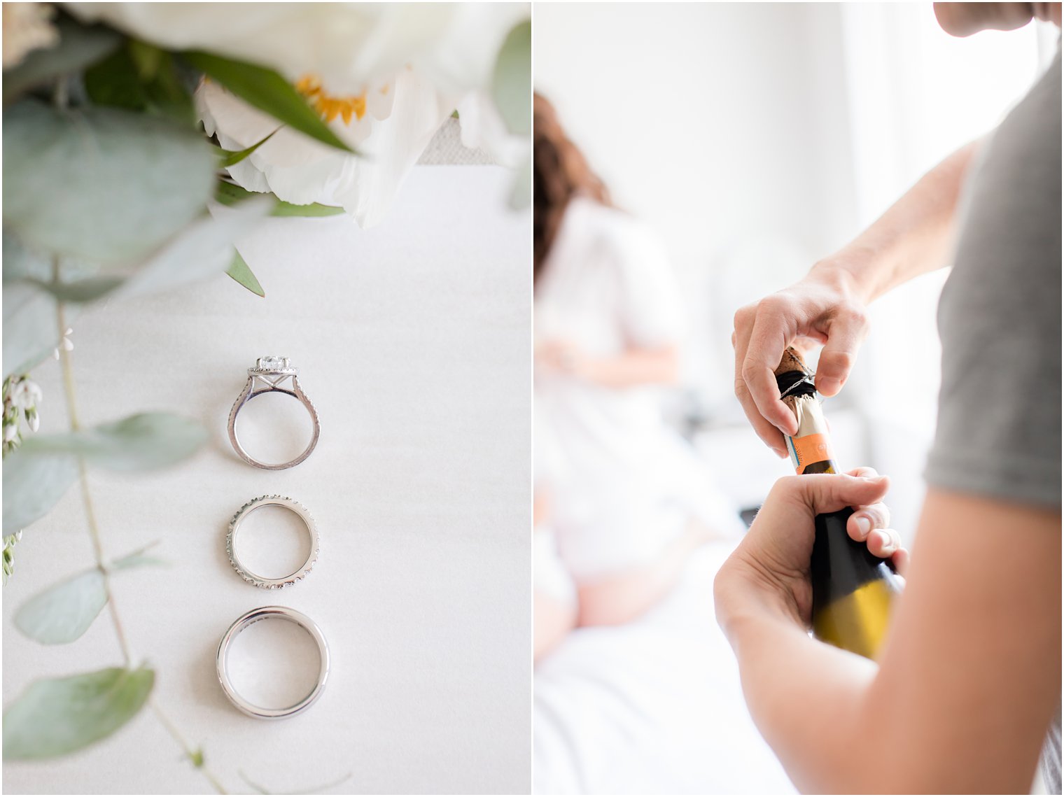 bridal prep for Sandy Hook Chapel wedding day photographed by New Jersey photographer Idalia Photography