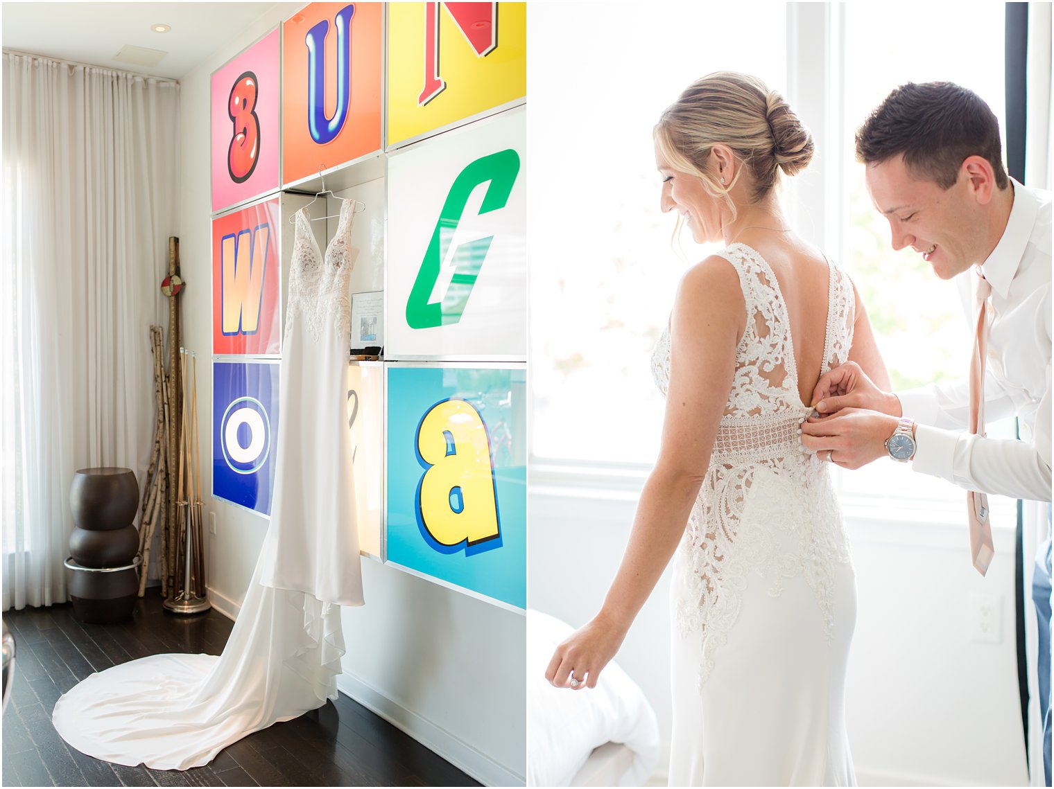 bride prepares for wedding day in New Jersey photographed by Idalia Photography