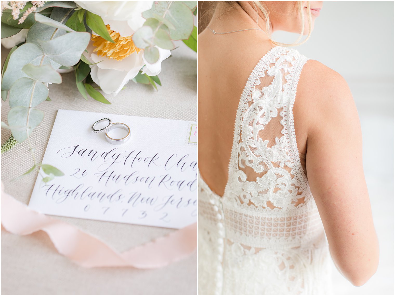 Elegant wedding invitation photographed by Idalia Photography for NJ wedding day