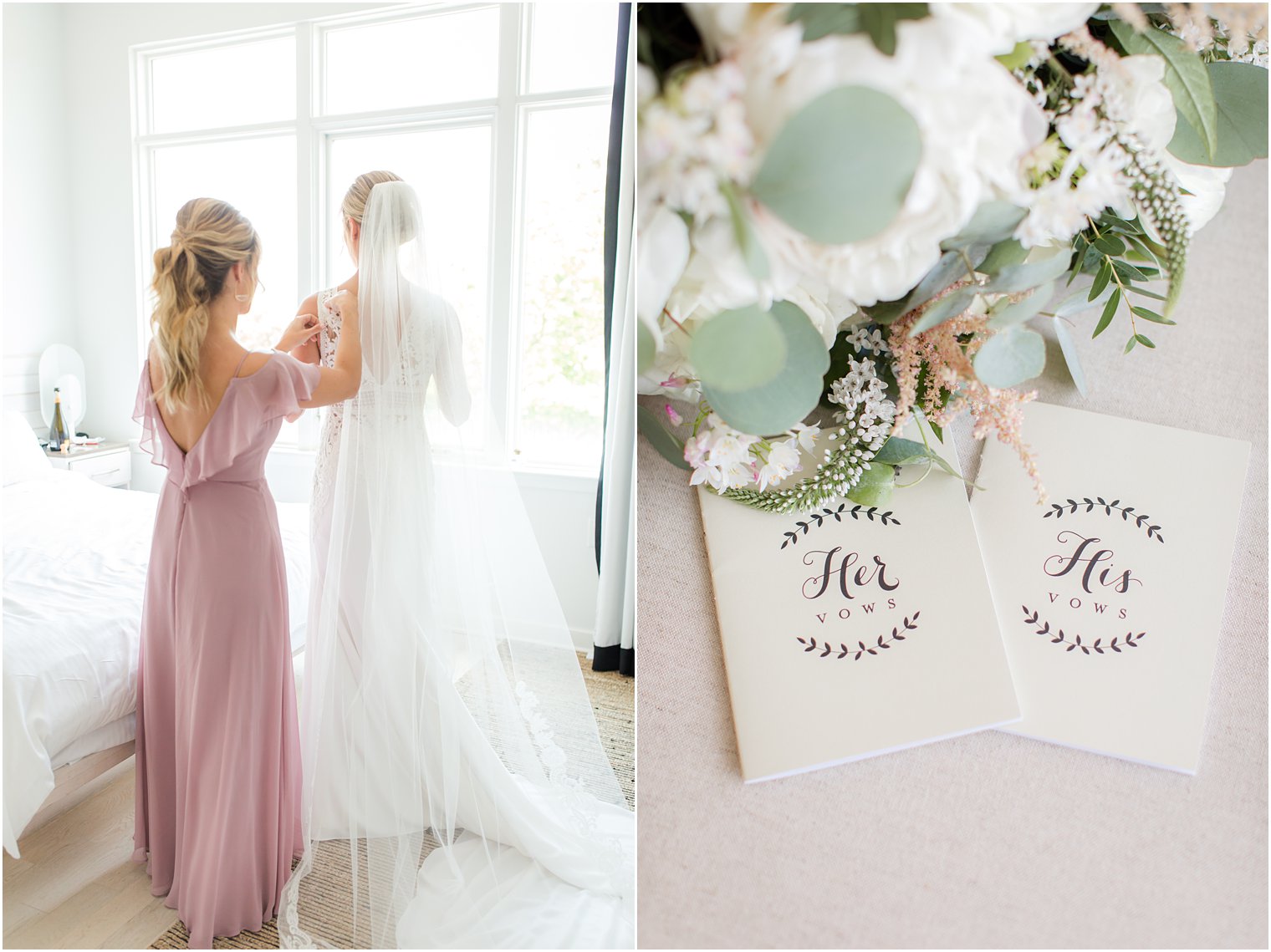 classic summer wedding prep for Sandy Hook Chapel wedding day with Idalia Photography