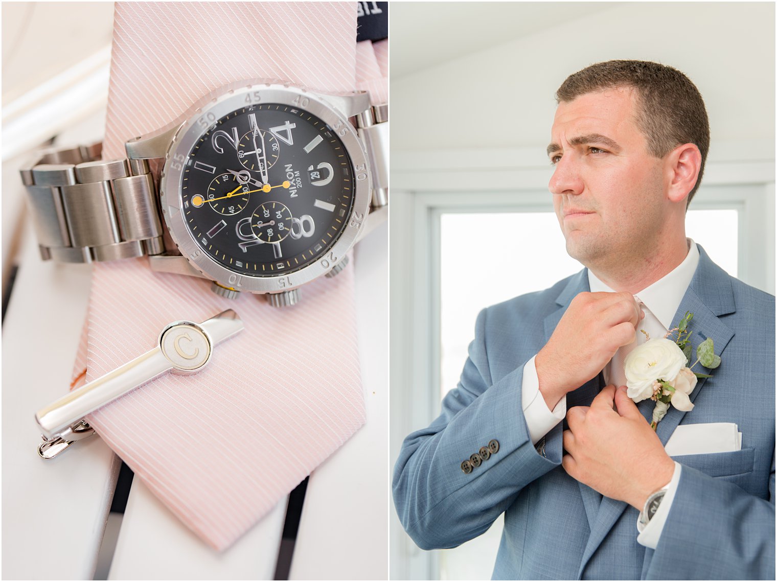 classic groom portrait photographed by NJ wedding photographer Idalia Photography