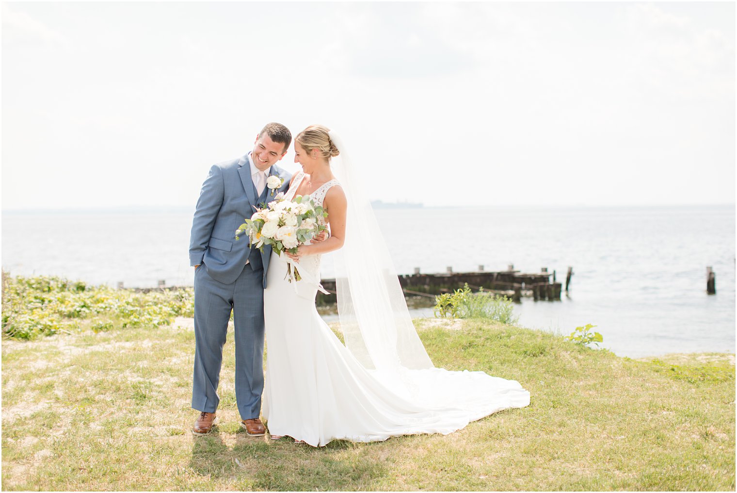Sandy Hook Chapel wedding day with Idalia Photography