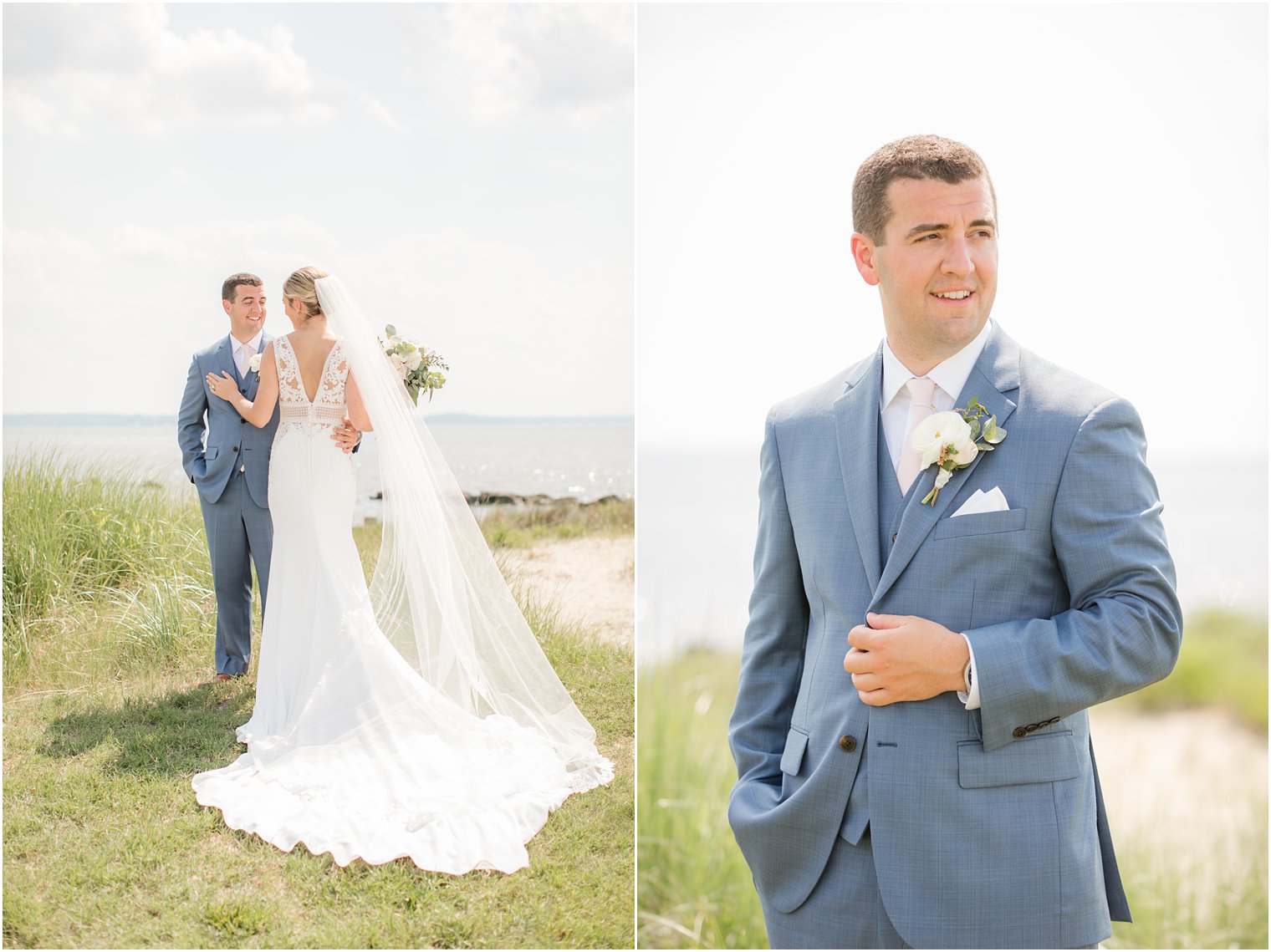 Ivory, gray, and green wedding inspiration by Idalia Photography