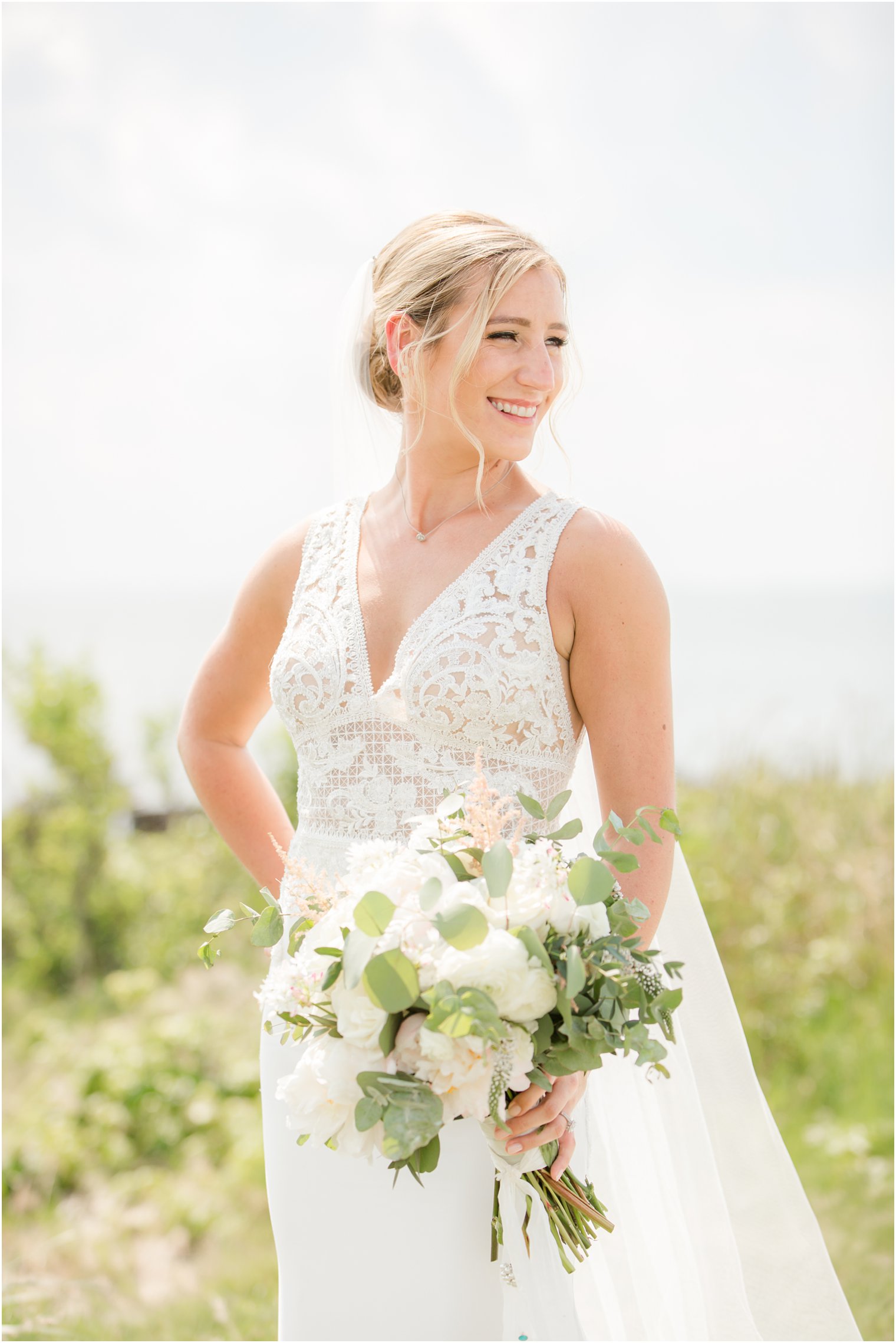 summer bridal portrait in New Jersey photographed by Idalia Photography