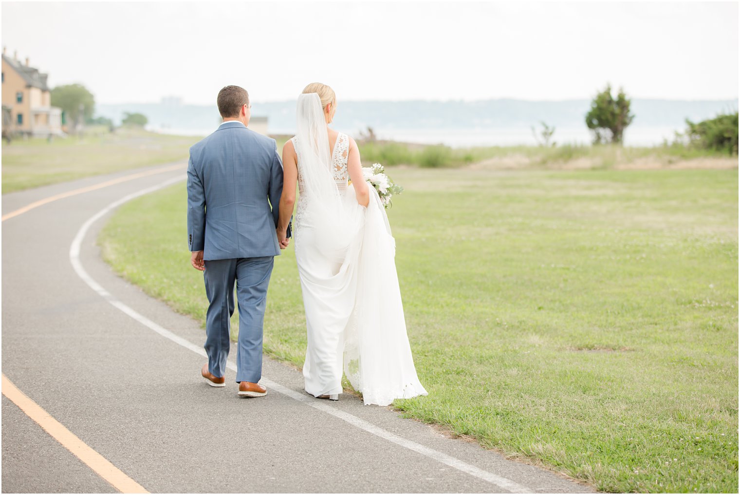 bride and groom photographed by Idalia Photography during New Jersey wedding day