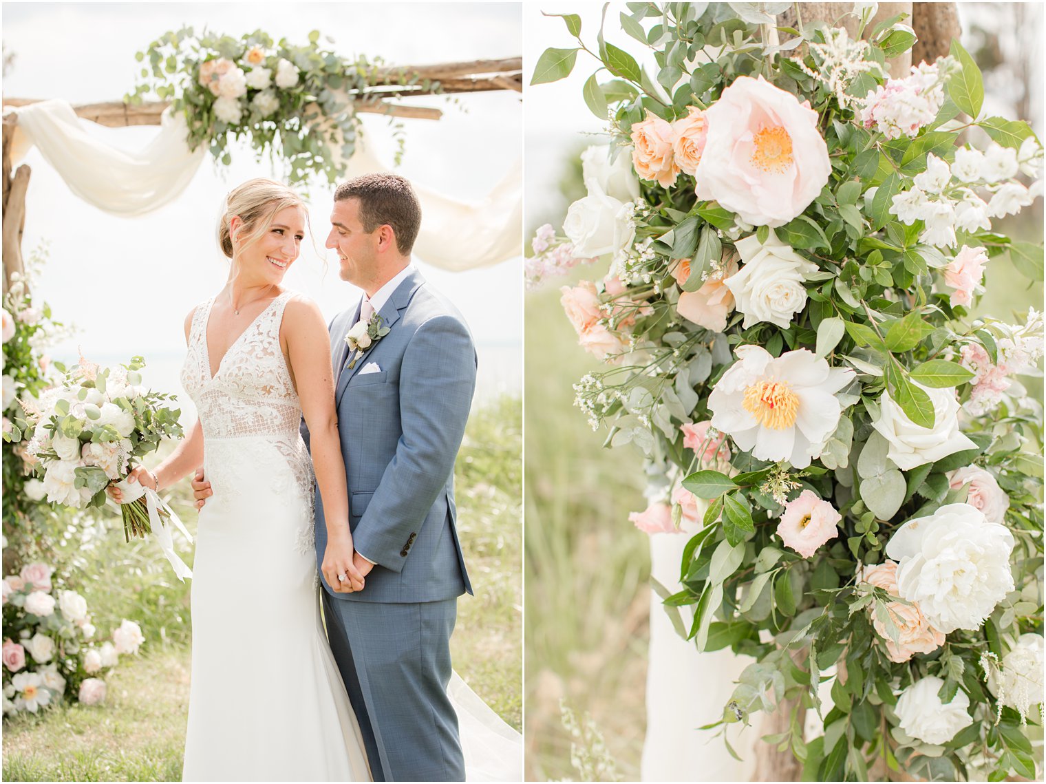 wedding floral arches by Faye and Renee photographed by Idalia Photography