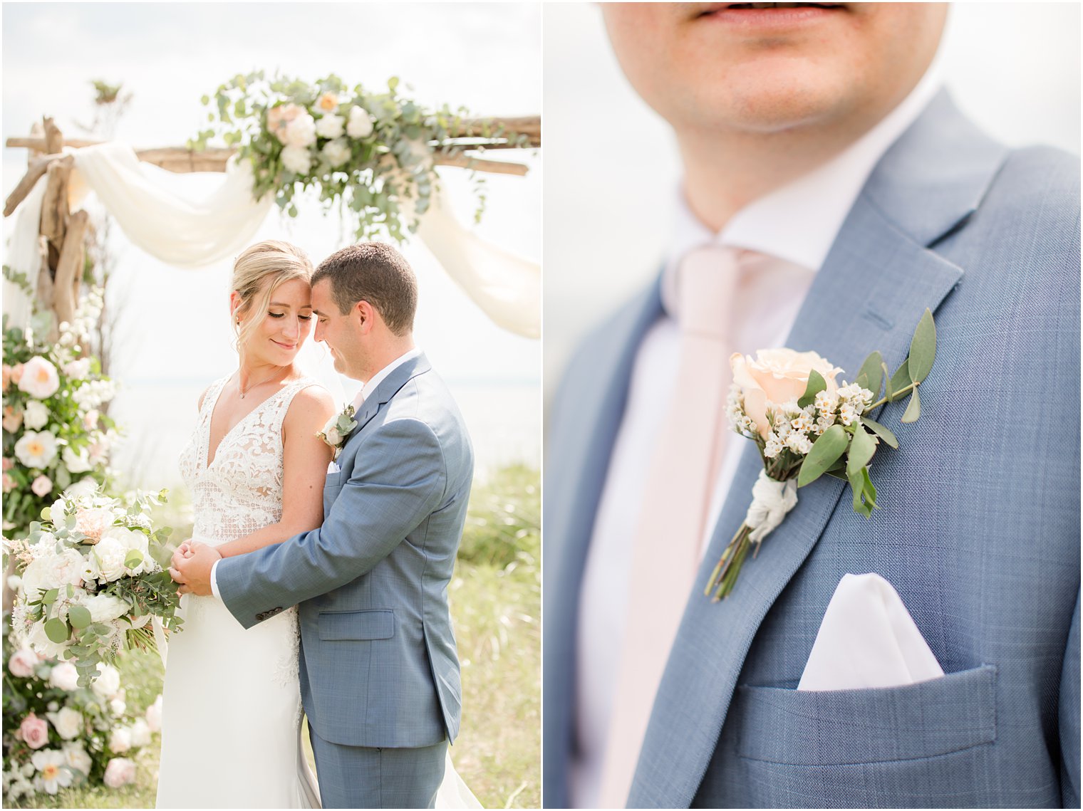 Groom's boutonnière by Faye and Renee photographed by Idalia Photography