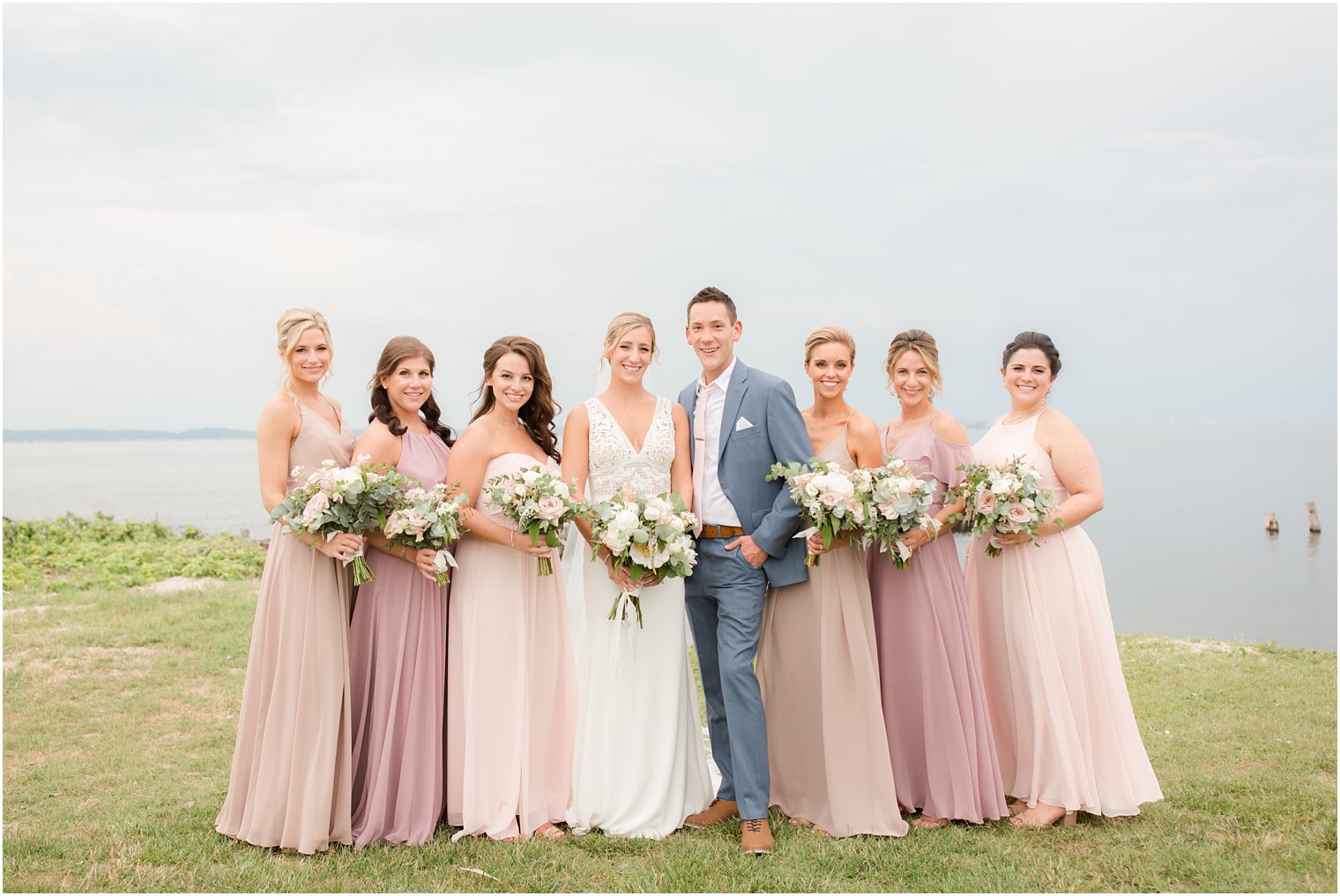 bridal party photographed by New Jersey wedding photographer Idalia Photography