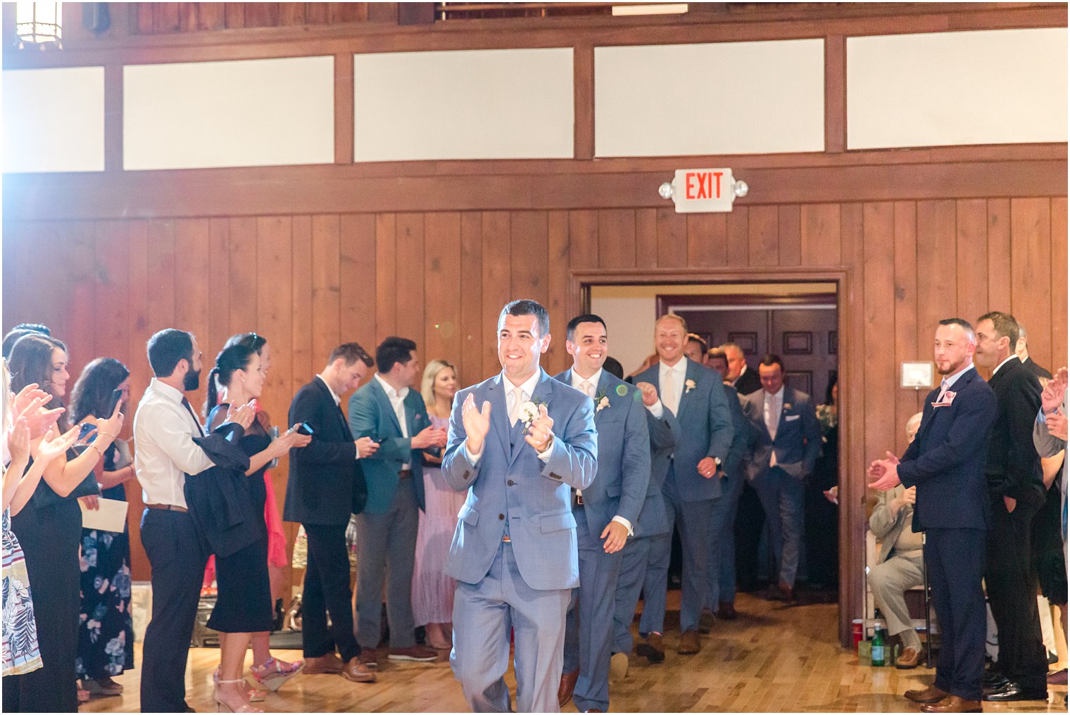 ceremony moves inside Sandy Hook Chapel wedding with Idalia Photography