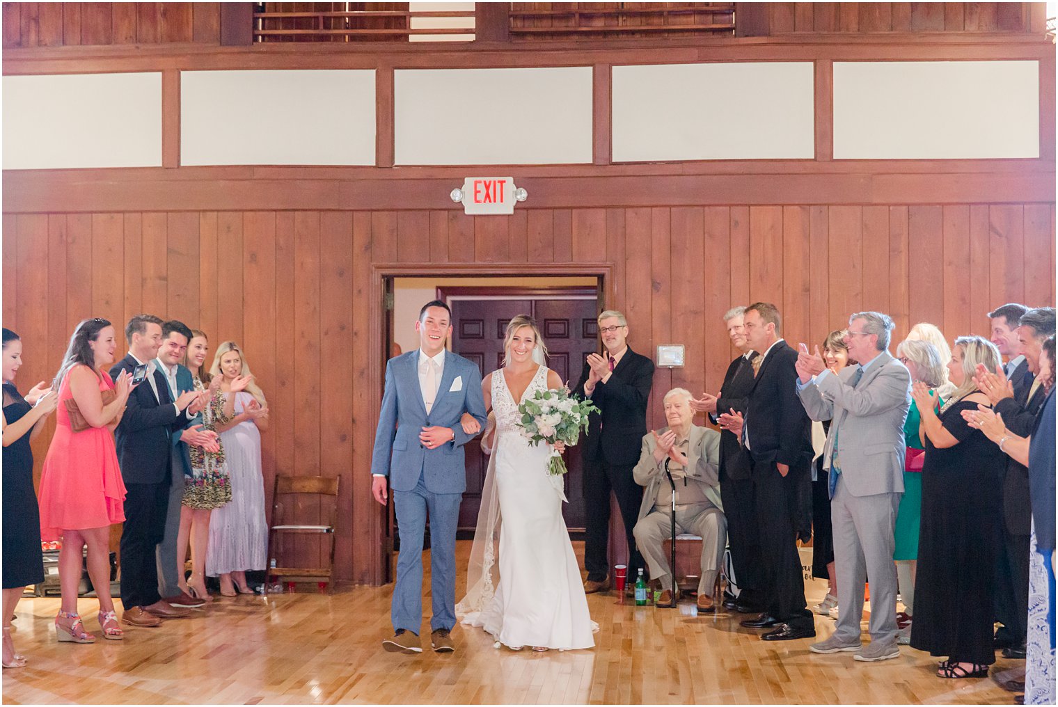 Sandy Hook Chapel wedding ceremony photographed by NJ wedding photographer Idalia Photography