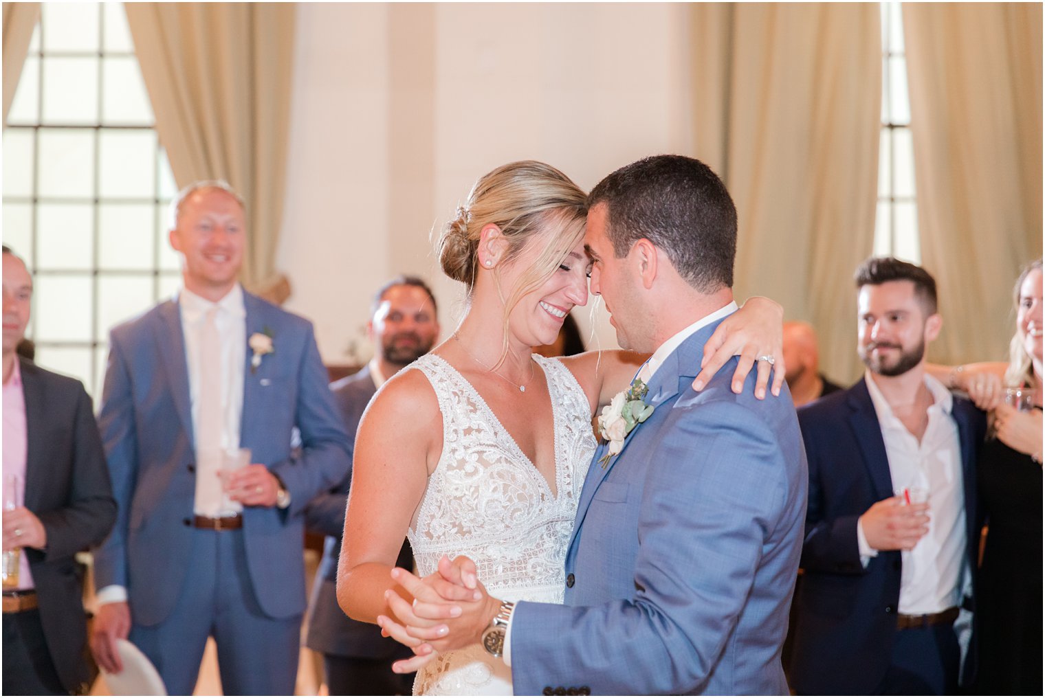 wedding dances at Sandy Hook Chapel photographed by Idalia Photography