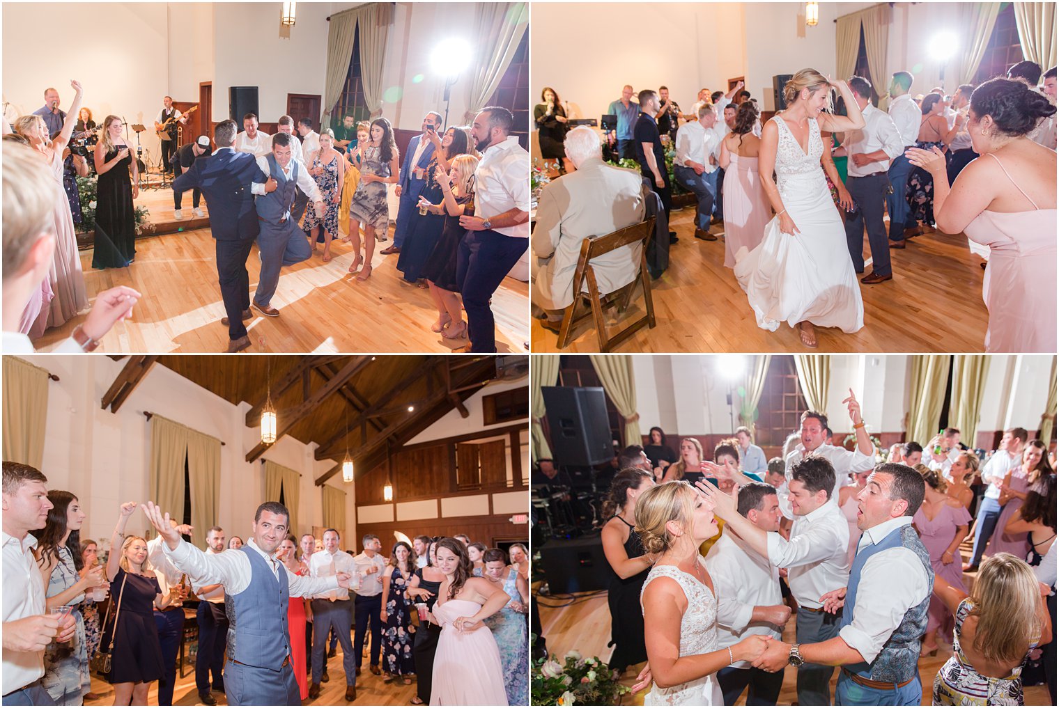 Sandy Hook Chapel wedding party photographed by Idalia Photography