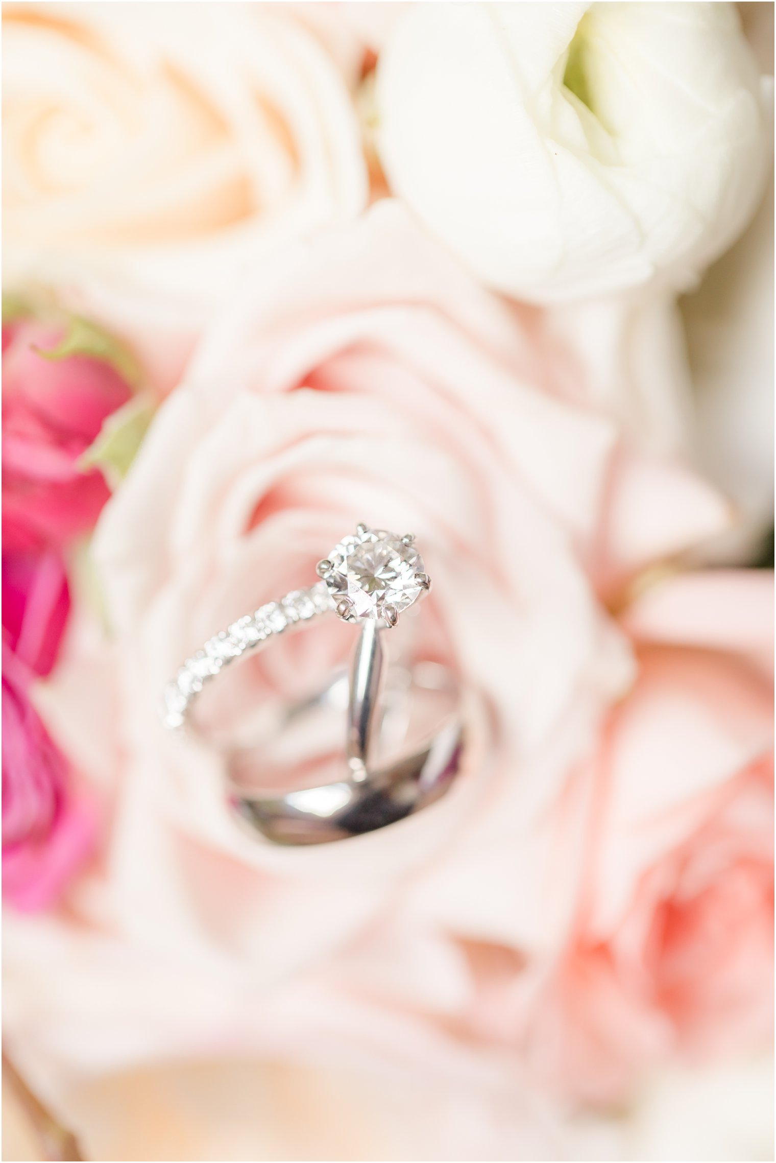 Wedding bands in bouquet | Stone House at Stirling Ridge Wedding Photography by Idalia Photography