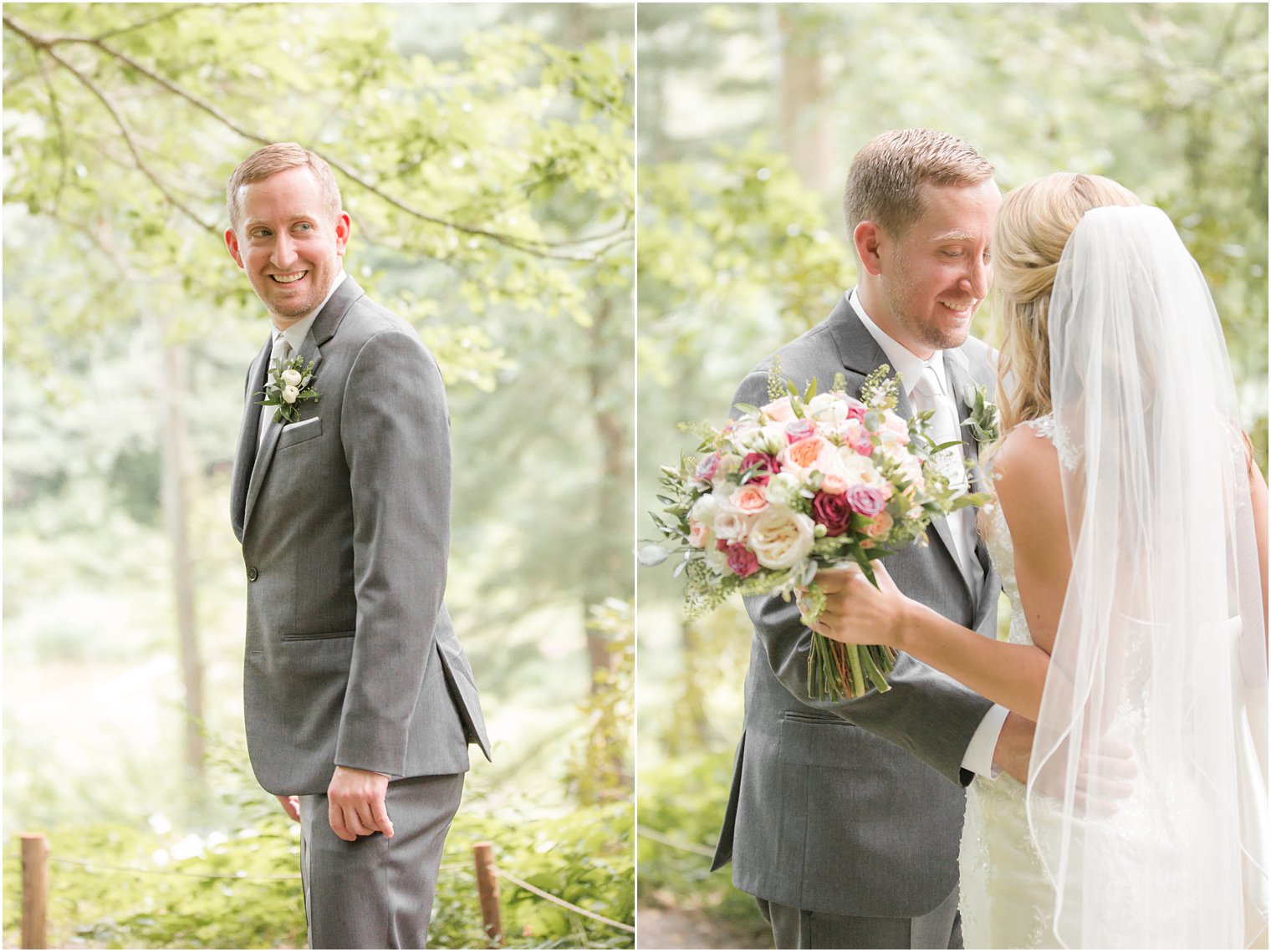 Wedding portraits at Leonard J. Buck Garden