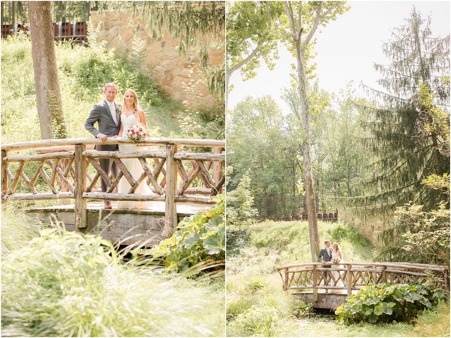 Wedding photos at Leonard J. Buck Garden