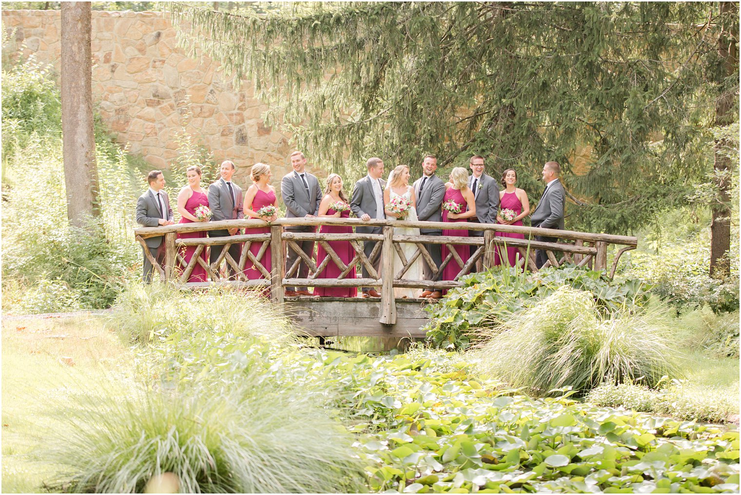 Wedding photos at Leonard J. Buck Garden