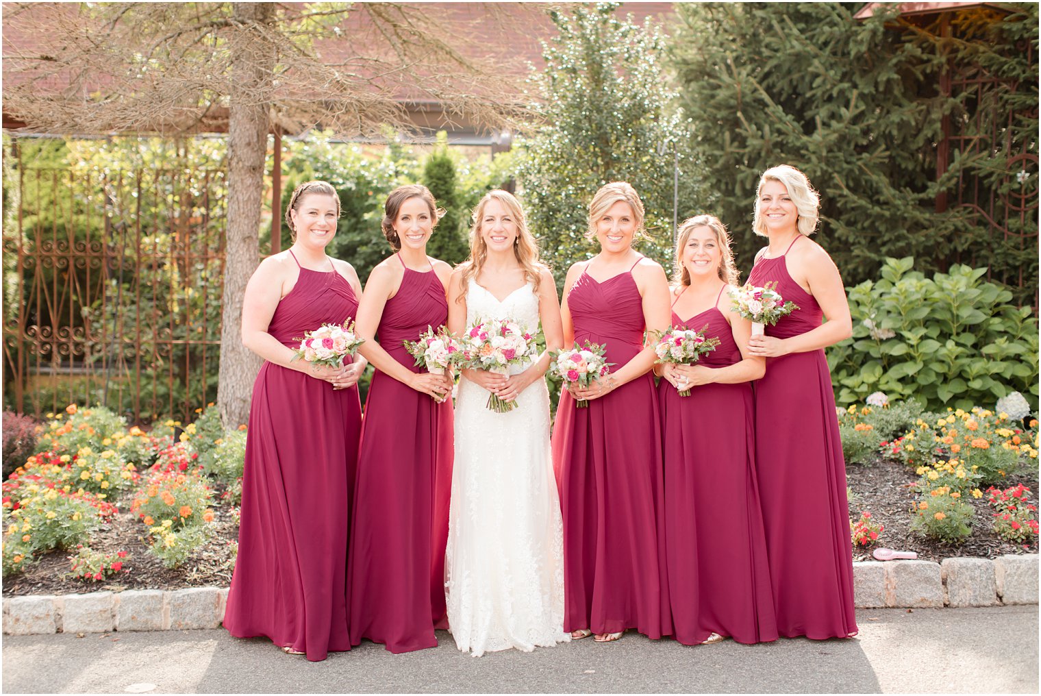 Bridesmaid photos at Stone House at Stirling Ridge in Warren, NJ