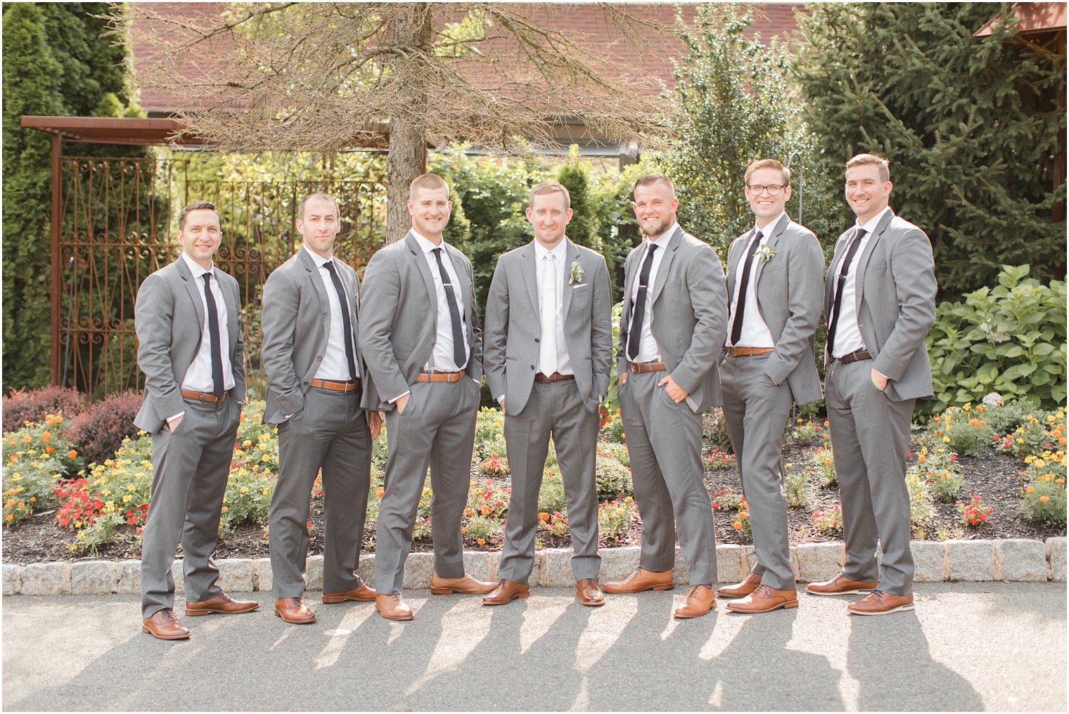 Groomsmen photos at Stone House at Stirling Ridge in Warren, NJ