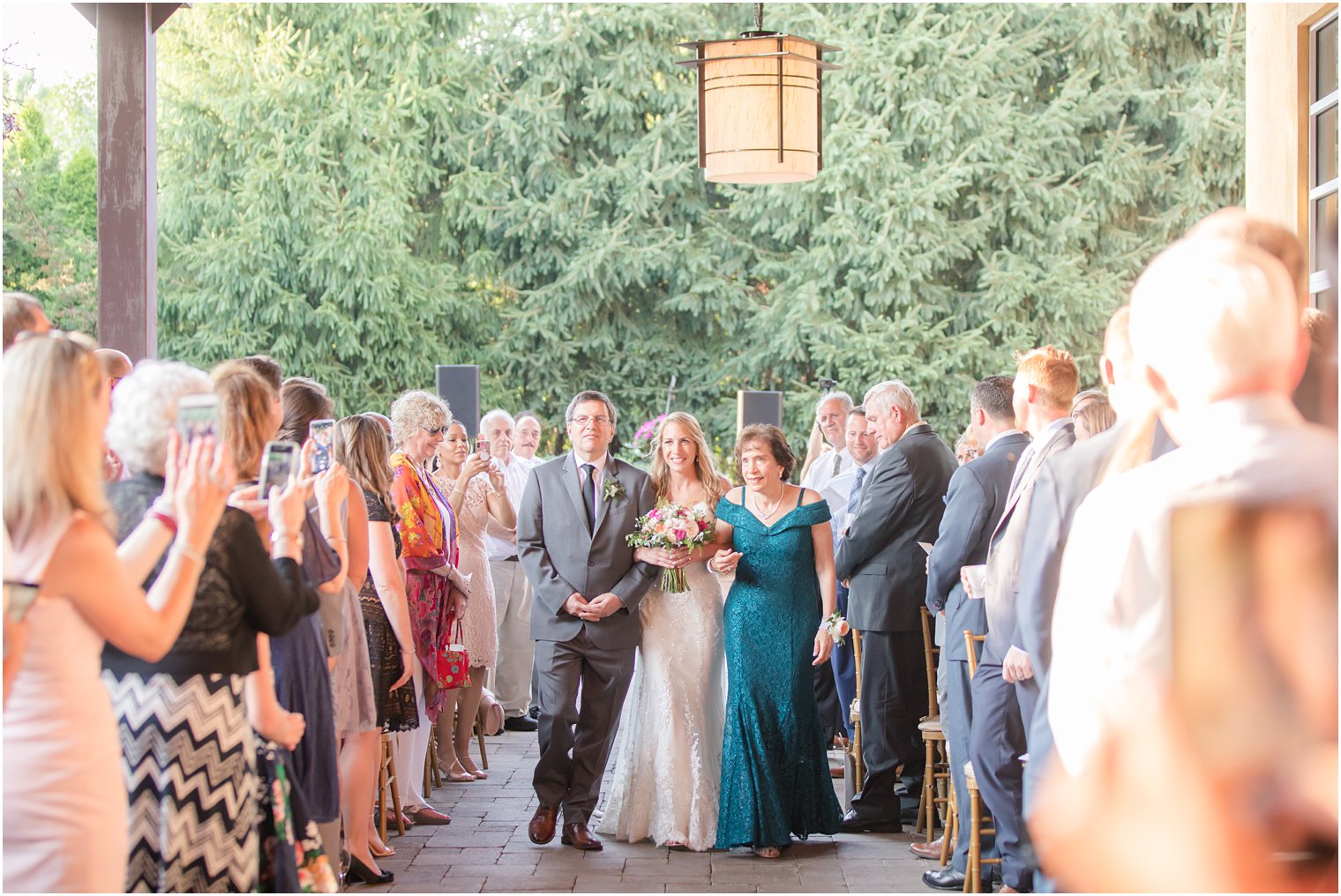 Wedding ceremony at Stone House at Stirling Ridge in Warren, NJ