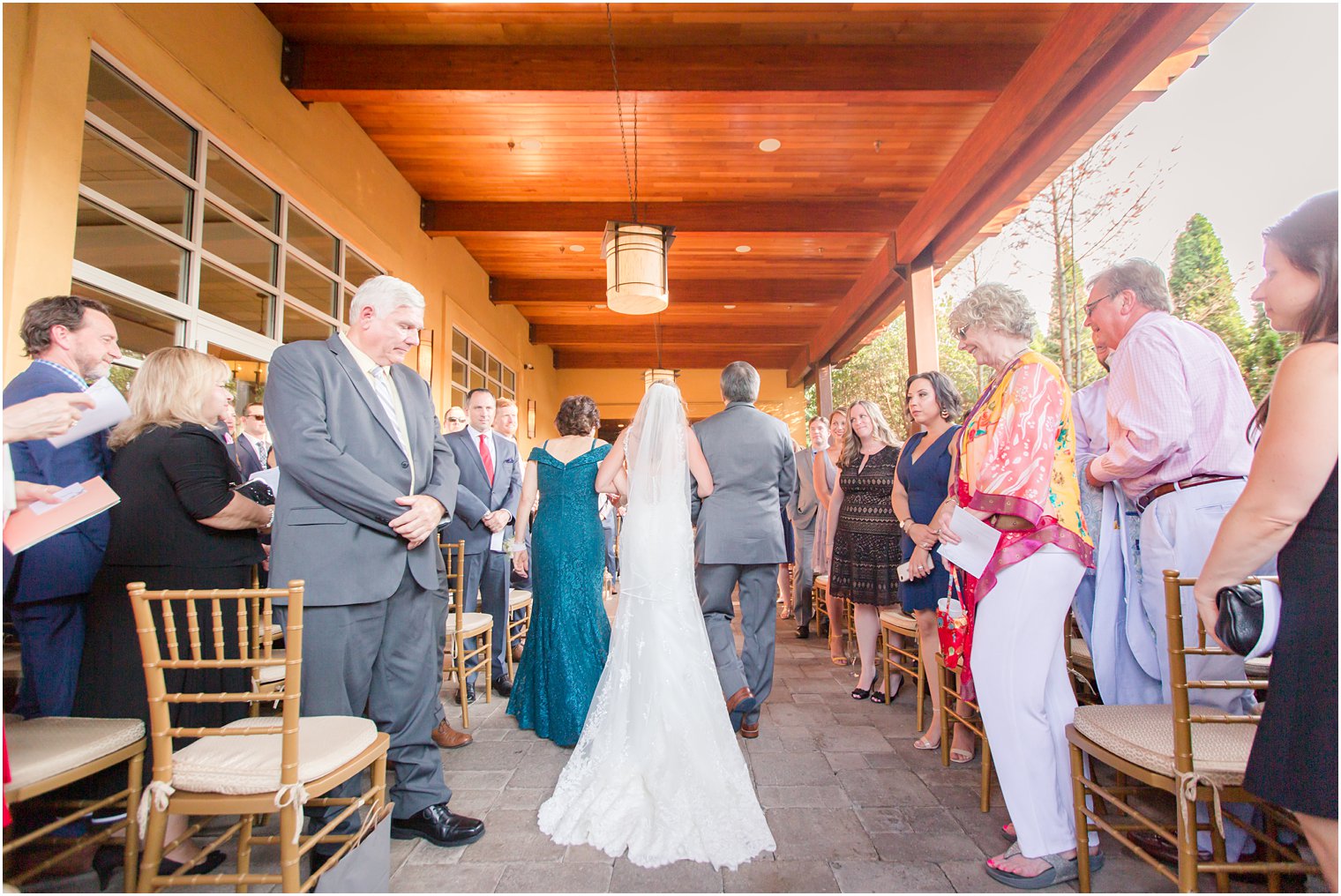 Wedding ceremony at Stone House at Stirling Ridge in Warren, NJ